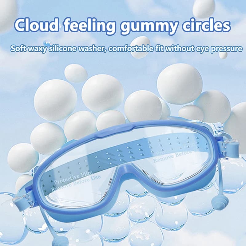 Anti-fog And Anti-ultraviolet/safety Optical Lenses/swimming Accessories Adult Electroplated Large Frame Swimming Goggles
