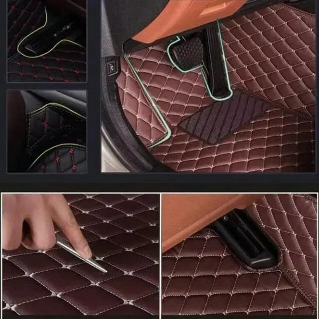 Tappetini per auto in pelle personalizzati per AUDI A5 Sport 2010-2018 set Tappeti per tappeti per automobili
