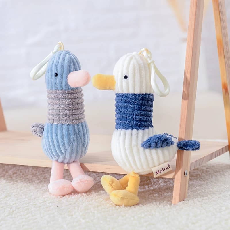 Peluche gabbiano bambola carino portachiavi creativo cartone animato bambola di pezza portachiavi per gli amici regali Kawaii Design portachiavi ciondolo borsa