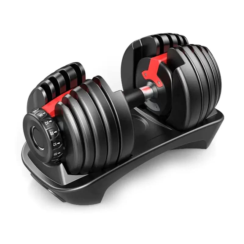 Attrezzatura per Allenamento Fitness, Set di Manubri Regolabili Portatili Unisex da 24KG e 40KG per Casa