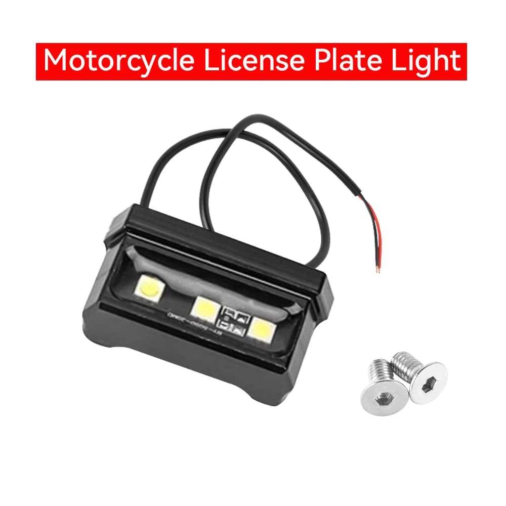 1Pcs 12V Motorcycle License Plate LED light Waterproof Motorcycle License Light For Honda Little Monkey Waterproof