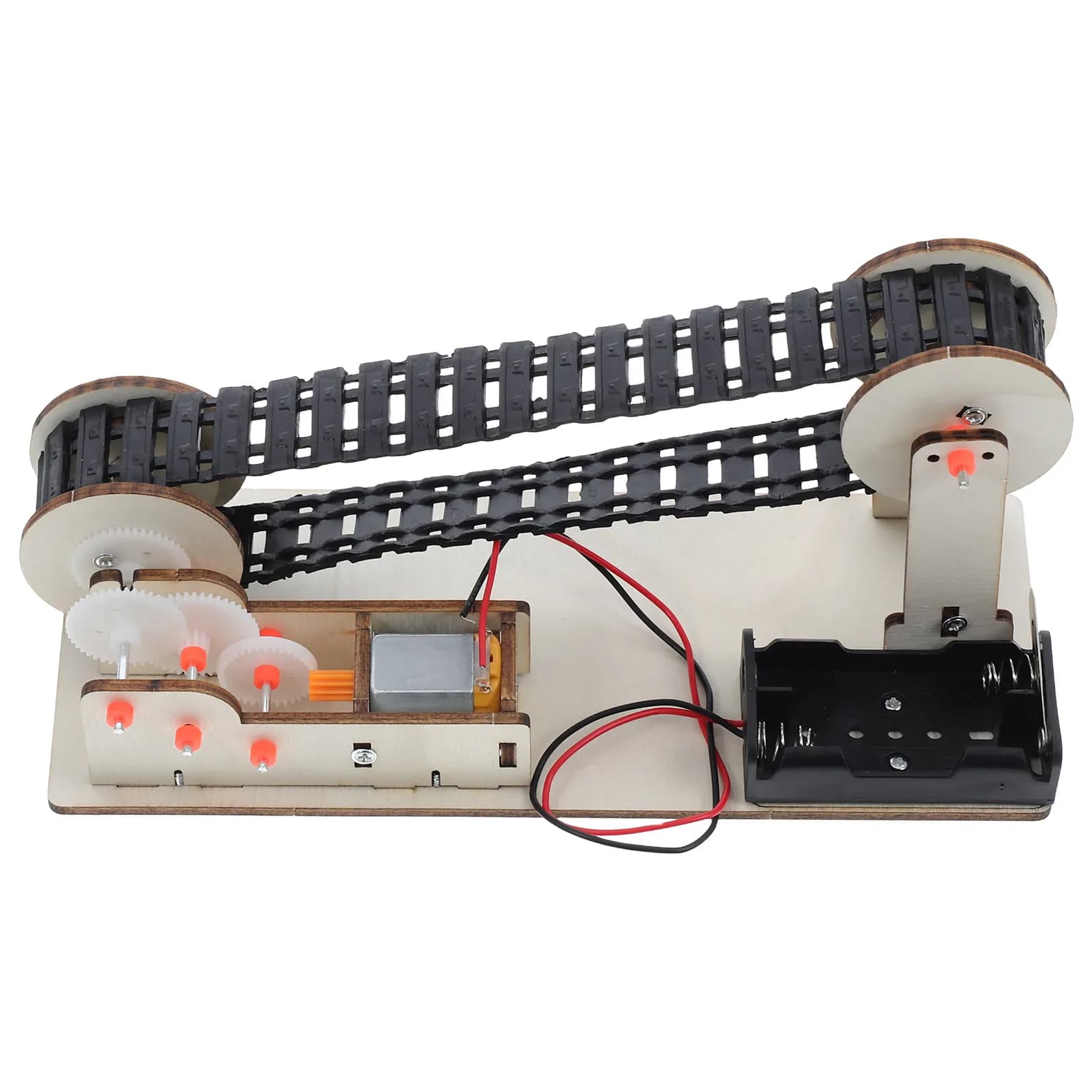 1Set Electric Conveyor Belt DIY Engineering Experiment Teaching Prop for Kids Science Projects Creativity Skills Enhancement