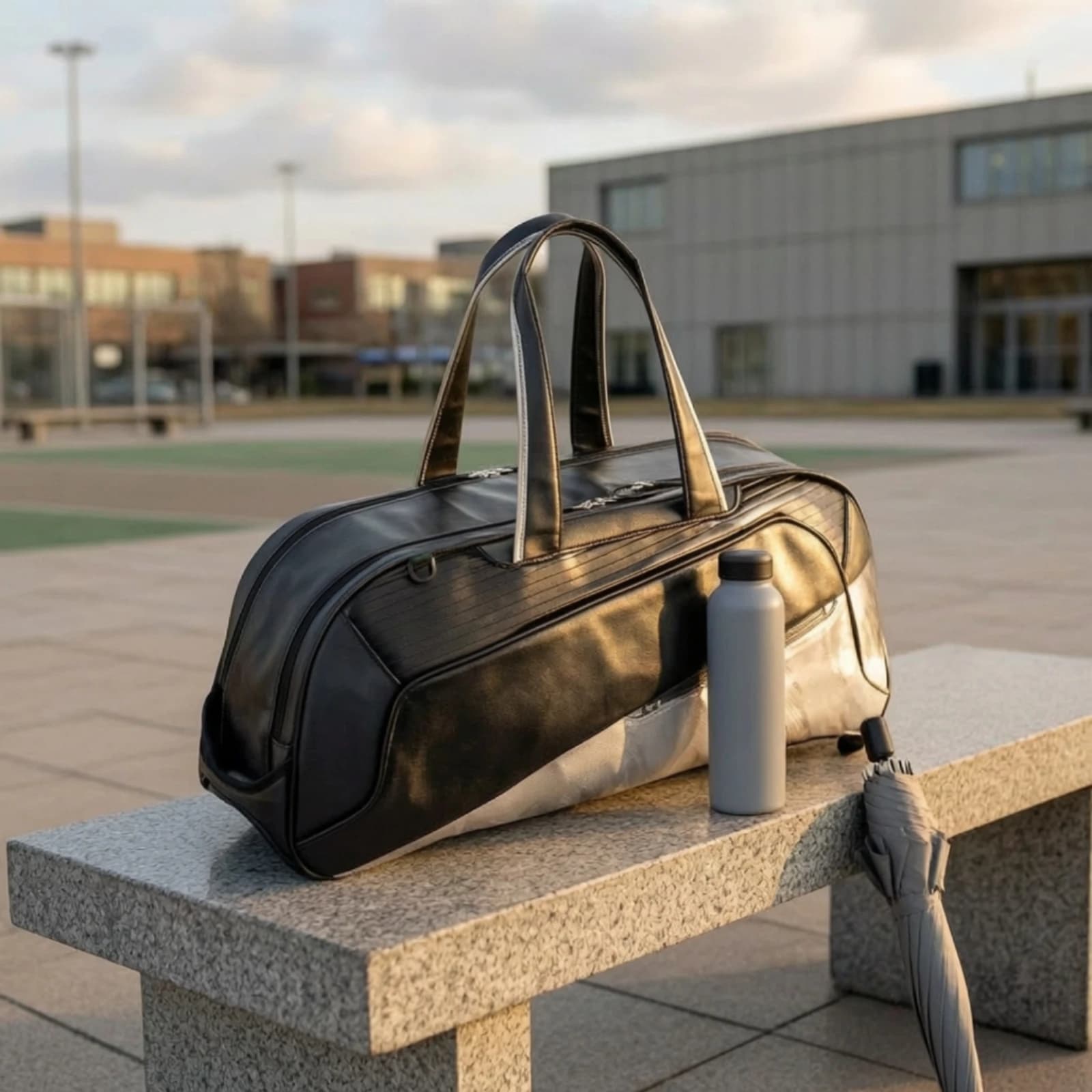 Tennis Racket Bag Spacious Badminton Racket Bag Roomy High Capacity for Commuters, Gym, Travel