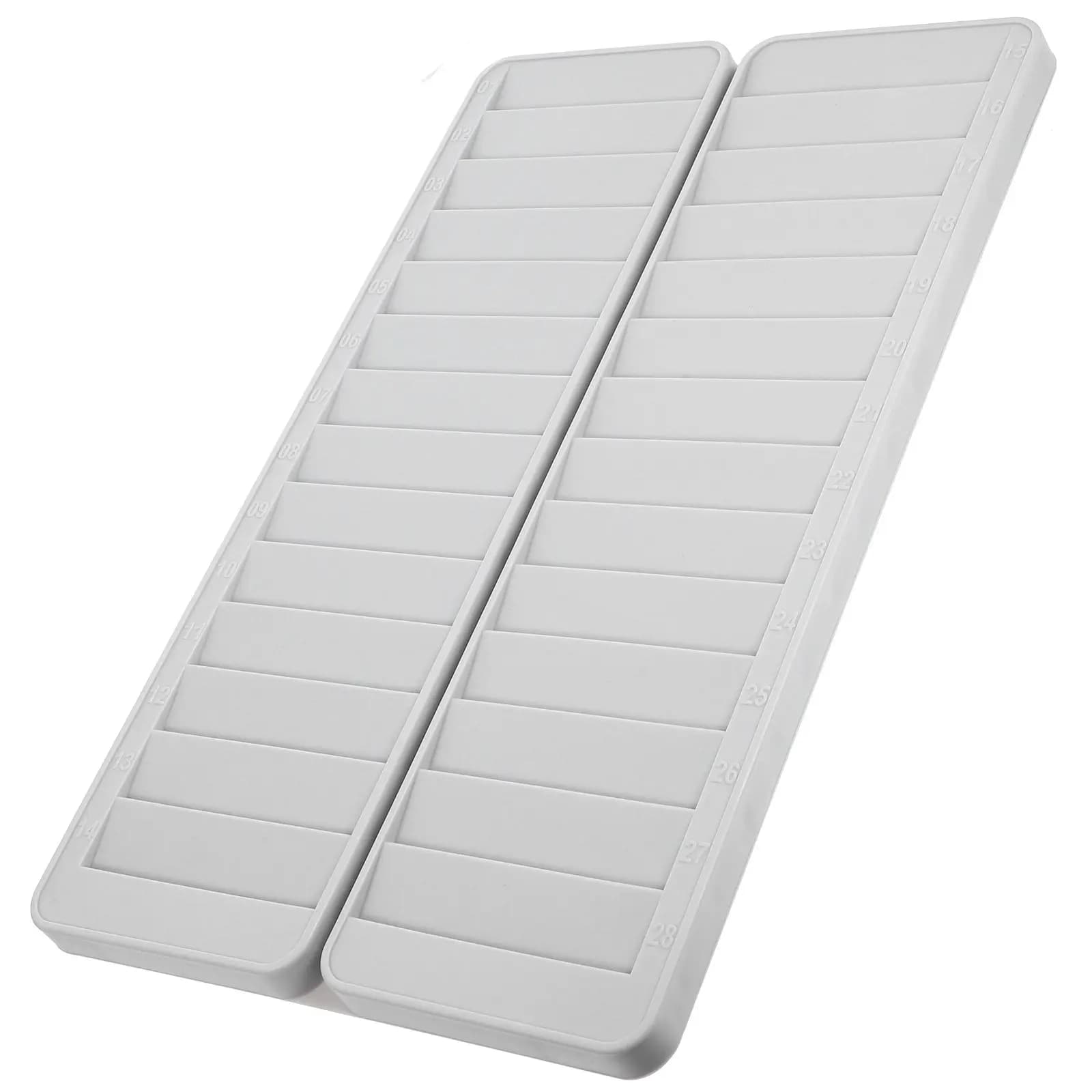 Porta Tessere in Plastica Multi-Scomparto, Organizzatore per Tessere di Lavoro, Porta Tessere di Presenza da Appendere, Organizzatore per Etichette da Magazzino