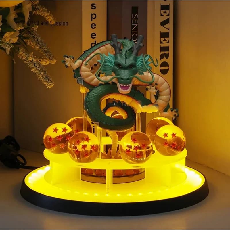 DBZ Anime Shenlong Figure Set Esferas Del Dragon e 7 Stelle Drago Sfere di Cristallo 3.5 Centimetri Scaffale Figurine Collezione Modello Giocattoli
