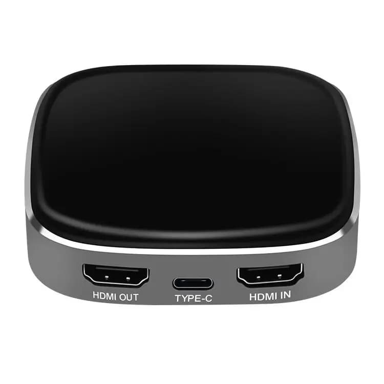 Acquisizione video con uscita HD 4K @ 60HZ Tipo-c Scatola di acquisizione trasmissione di giochi Microfono Scheda di acquisizione HD USB 3.0 4K