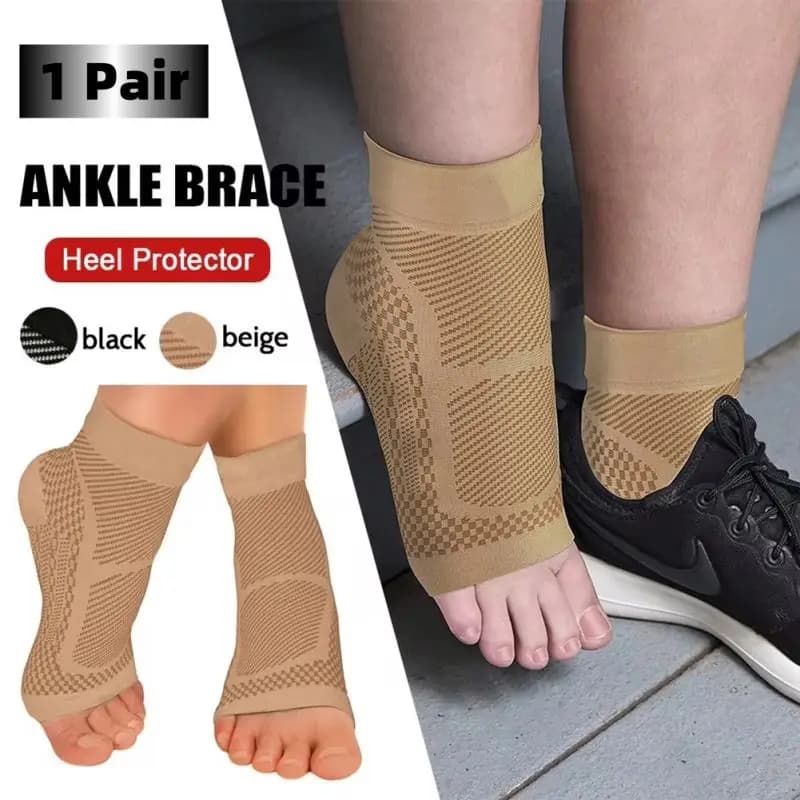 Sport Supporto per caviglia Tutore Sollievo dal dolore Maniche di compressione del piede Tendinite d'Achille Dolore articolare Gonfiore Calzino per fascite plantare
