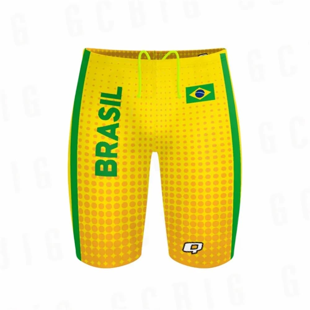 Brazil Man Beach Swimming Summer Jammers Nuoto Resistance Athletic Training Swimwear Swimsuits Jammer Swimwear Shorts