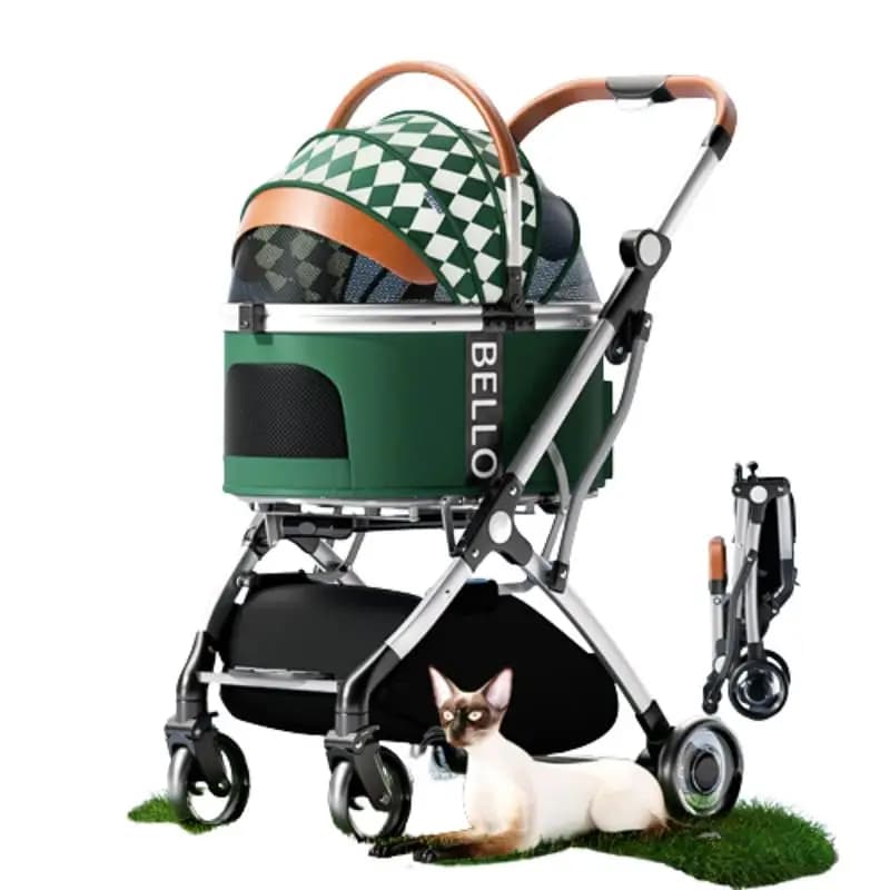 STLFBello Trolley per gatti Passeggino per gatti Passeggino per animali domestici Trasportini per animali e prodotti da viaggio