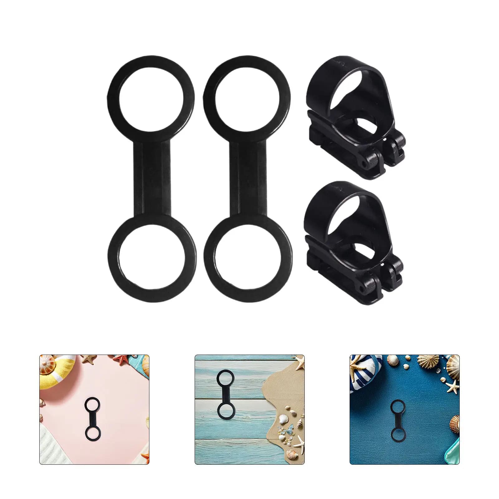 4 Pcs Neck Mask Fixing Strap Keepers The Call Snorkel Adjustment Buckle Diving Connector Equipment Holder Clip for