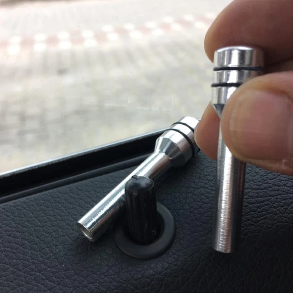 2 Pezzi Perni di Sicurezza Universali per Serrature Auto, Aste di Bloccaggio per Portiere, Tiranti per Maniglie Auto, Sicurezza e Protezione