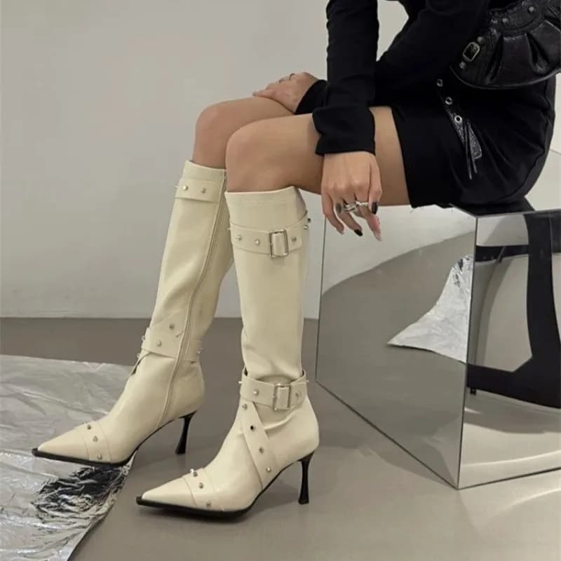 Female 2026 Autumn New Style European-style Cool Girl Trendy Pointed-Toe High-Heeled Long Boot