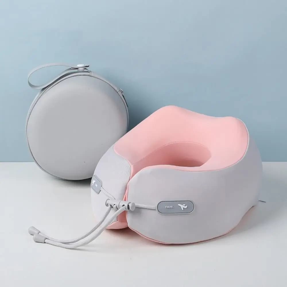Collo a 360 gradi Proteggi cuscini da viaggio a forma di U Rimbalzo lento Comodo cuscino di supporto per il collo Raffreddamento Cuscino per il collo pisolino portatile
