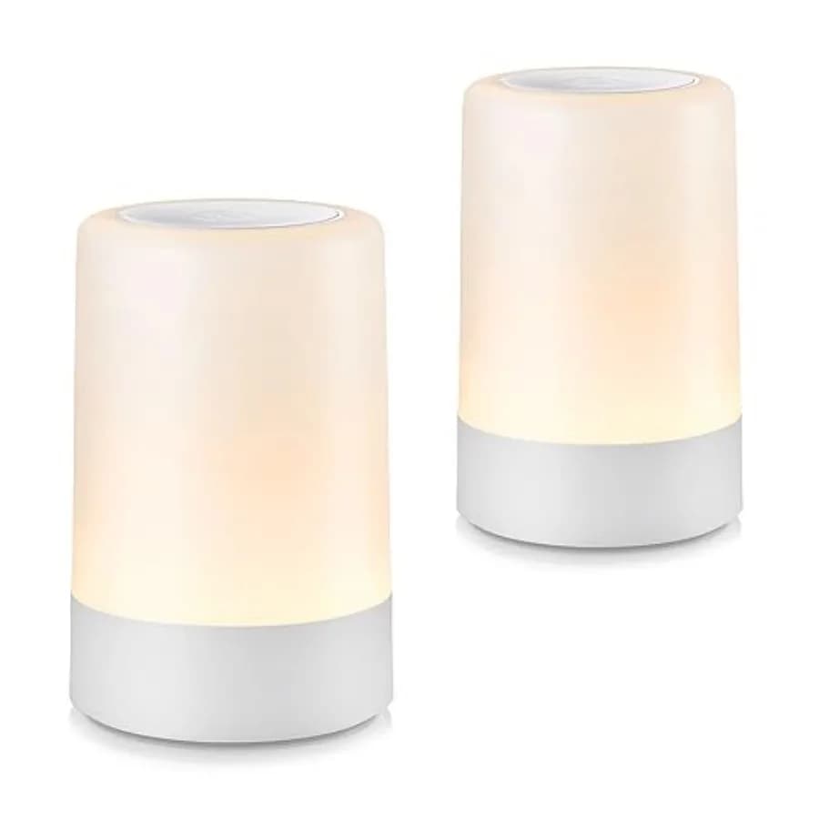Luce Notturna per Neonati G Keni, Lampada LED Portatile Touch per Adulti, Allattamento, Aiuto per il Sonno, Ricaricabile USB