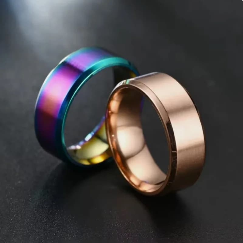 7 Colors Classic 8mm Tungsten Mens Ring Surface Brushed Stainless Steel Ring for Women Wedding Band Couples Jewelry Accessories