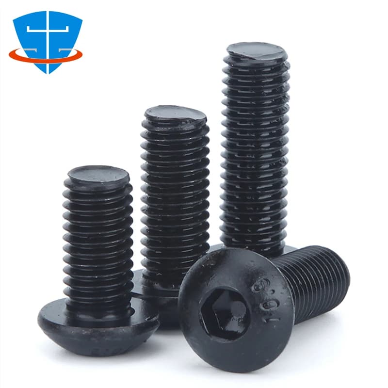 10 pezzi 3/16 1/8 5/32 1/4 3/8 5/16 4 #6 #8 #10 #10.9 grado acciaio legato anglo-americano pulsante Standard testa tonda esagono incassato vite a brugola