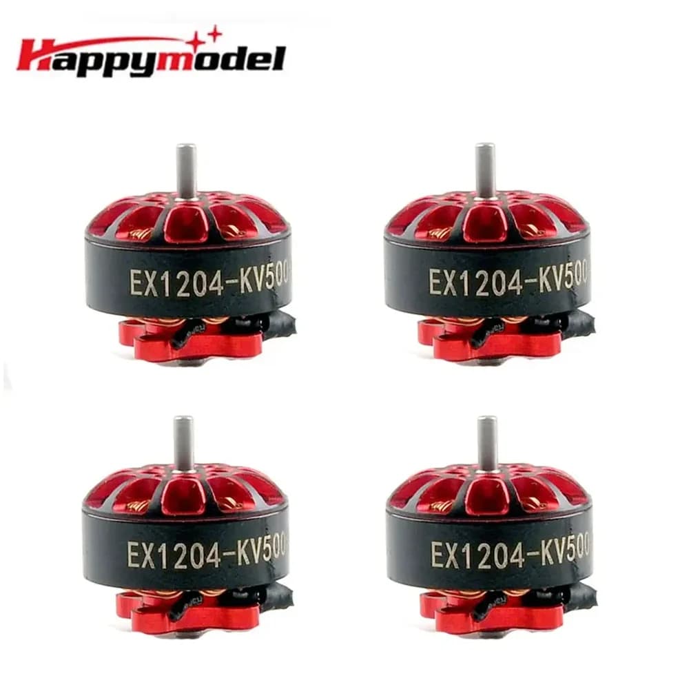 Happymodel 4 Pezzi Motore Brushless EX1204 5000KV 6500KV con Albero da 1.5mm per Droni FPV da Corsa da 3 Pollici 2-4S 2-3S e Quadricotteri Toothpick