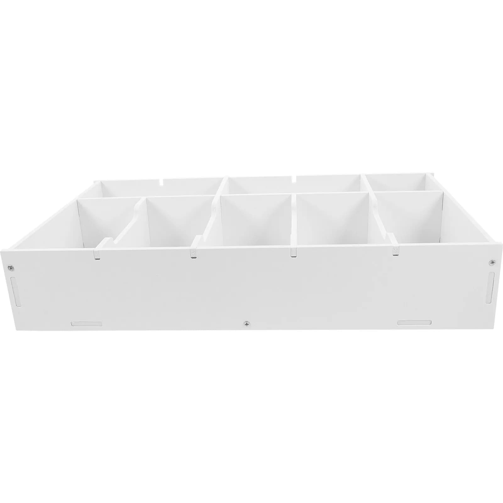 Cassetto Portadenaro in Plastica con Scomparti per Banconote e Monete, Organizzatore per Contanti, Scatola per Archiviazione su Scrivania o Bancone