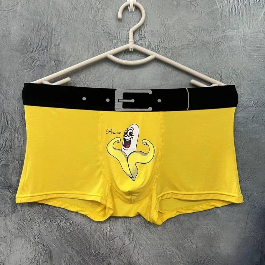 Boxer Uomo Intimo Moda Uomo boxer e slip Divertenti cartoni animati Mutande Uomo Vendita Mutandine da uomo Pouch Rigonfiamento Pantaloncini per uomo Regalo