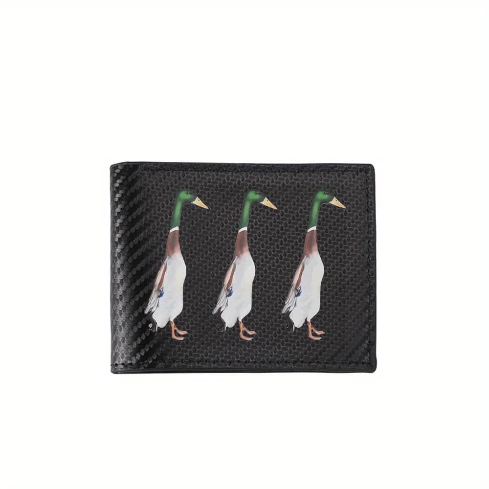 Three ducks standing green neck white body Simple Business Modern and elegant Print Design Gifts for Father Boyfrie