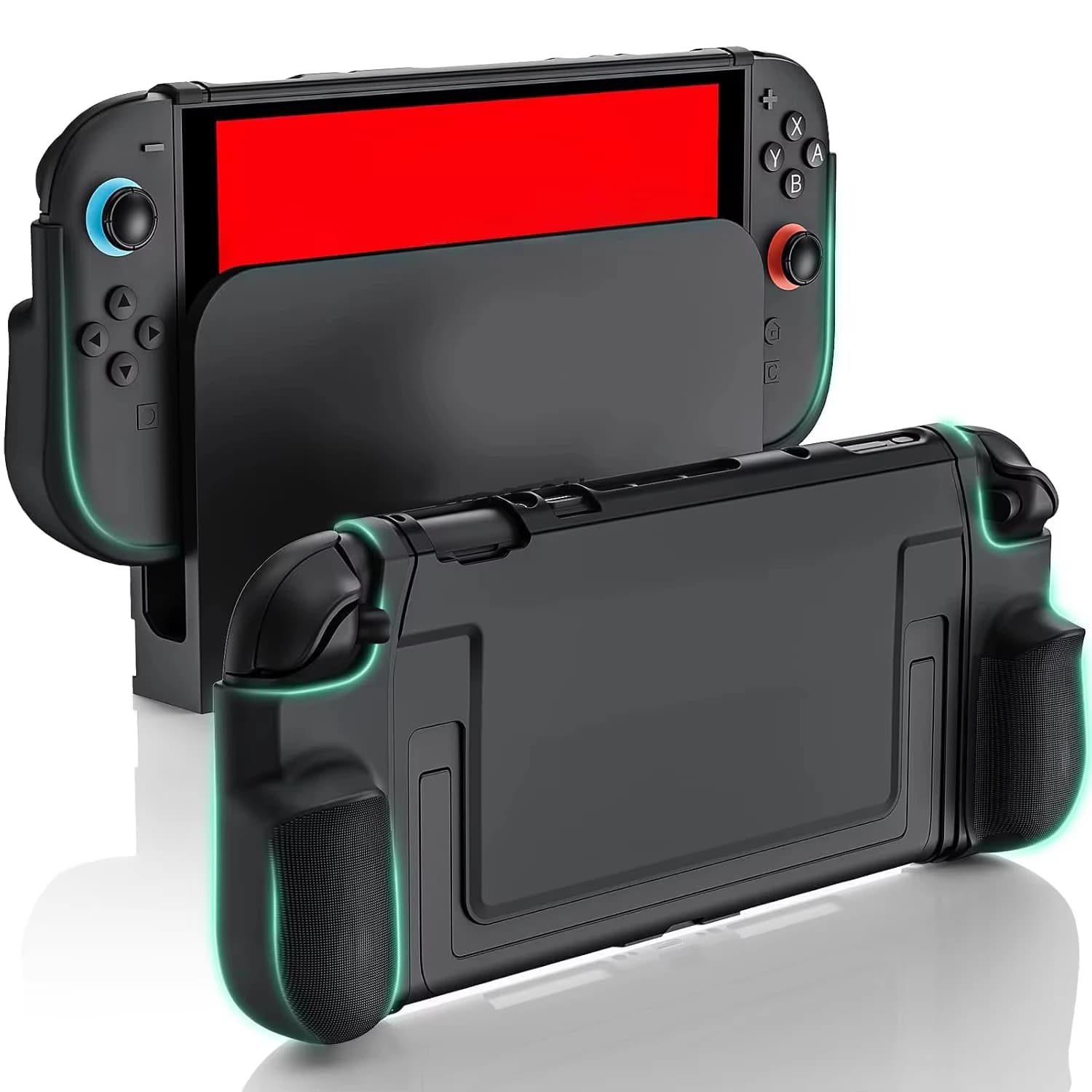 Custodia con impugnatura per Nintendo Switch 2 Switch 2 Custodia protettiva agganciabile Cover rigida per console in TPUAssorbimento degli urti e protezione dai graffi