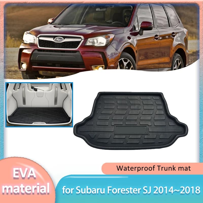 Tappetino per bagagliaio per auto per Subaru Forester SJ 2014 ~ 2018 2015 Boot Liner Cargo Floor Bagagli Tappeto Copertura impermeabile Pad Parte Accessori