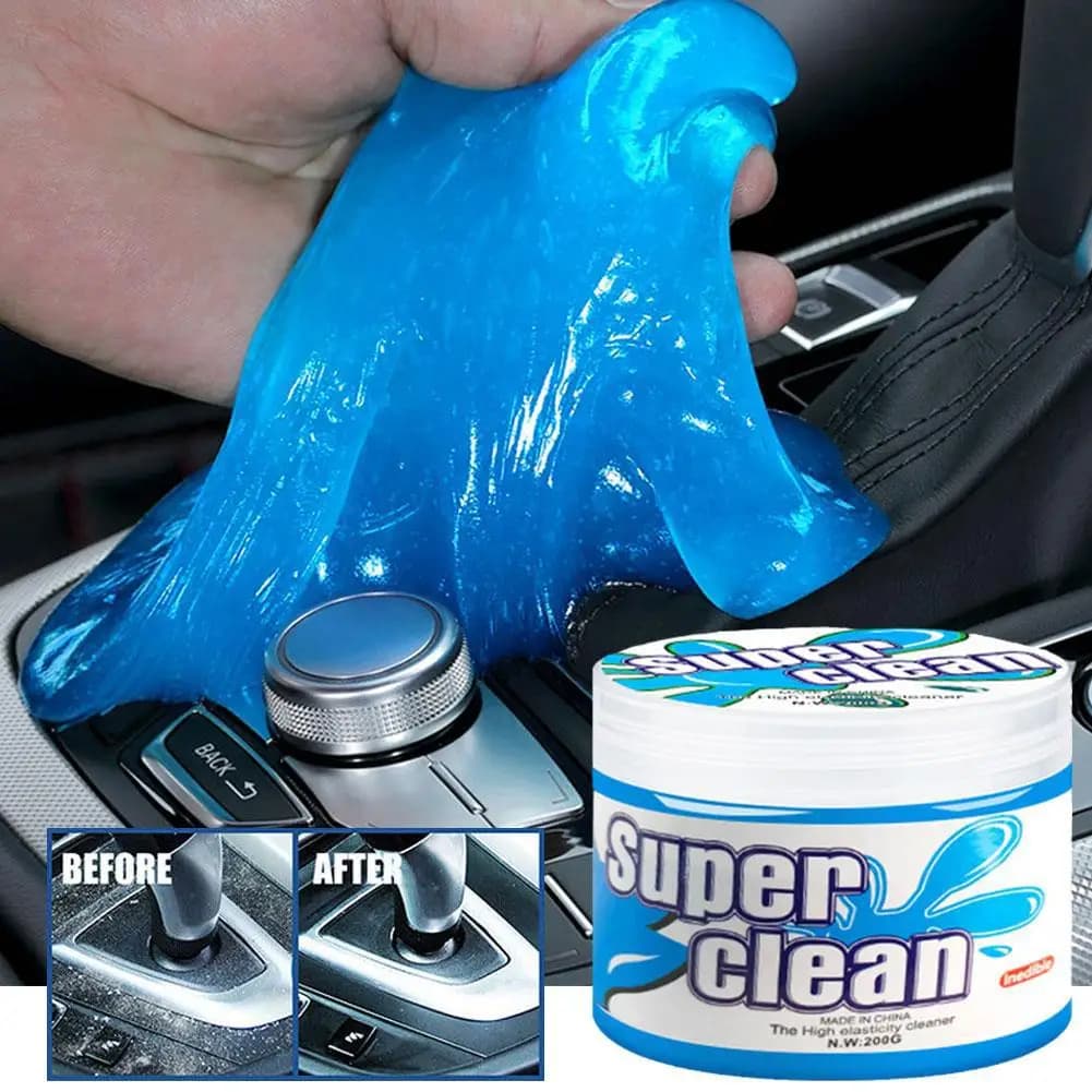 Gel per la pulizia dell'auto Pulizia profonda Riutilizzabile Multifunzionale per prese d'aria Cruscotto Volante Eliminatore di odori non appiccicoso