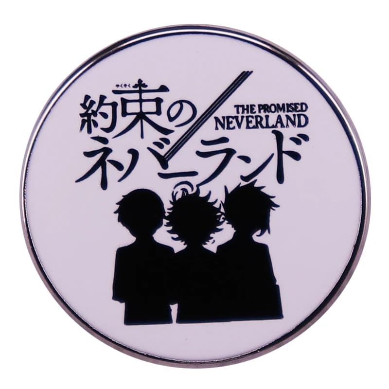 La promessa spilla smaltata Neverland spilla Manga giovanile distintivo zaino decorazione gioielli regalo Otaku