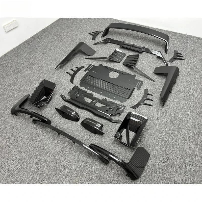 Accessori Auto Premium G87 Bodykit Performance in Fibra di Carbonio Secca, Spoiler Anteriore e Diffusore Posteriore Durevoli