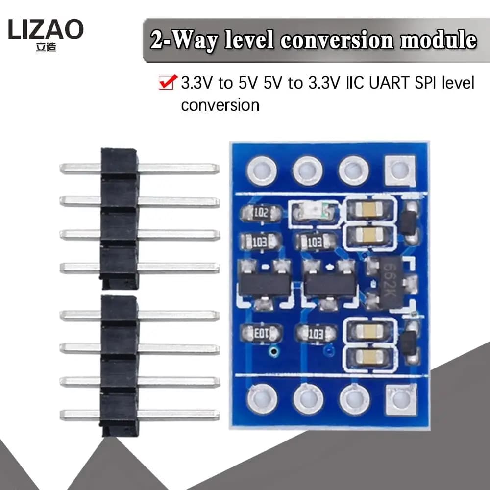 LIZAO 1/5/10PCS Modulo Convertitore di Livello Logico Bidirezionale I2C IIC 2 Canali da 5V a 3.3V per Arduino Raspberry Pi