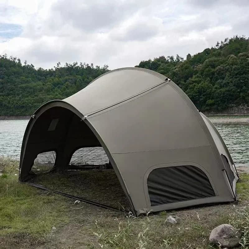 Tenda da campeggio portatile per 8-10 persone, campeggio, picnic, ombreggiatura antipioggia, tenda da riparo emisferica tattica militare