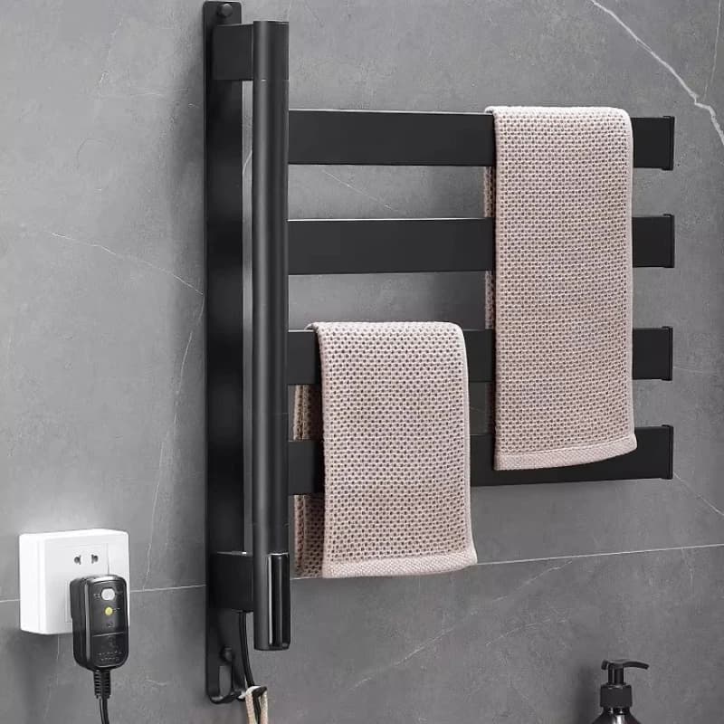 Portasciugamani Riscaldato per Bagno, Intelligente, Senza Foratura, in Acciaio Inossidabile