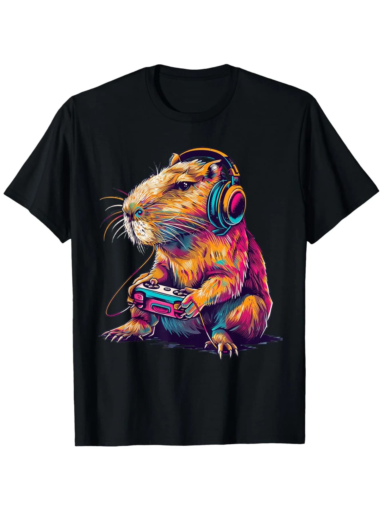 T-shirt vintage Capybara - Morbido cotone, S-3XL, regalo per gli amanti degli animali