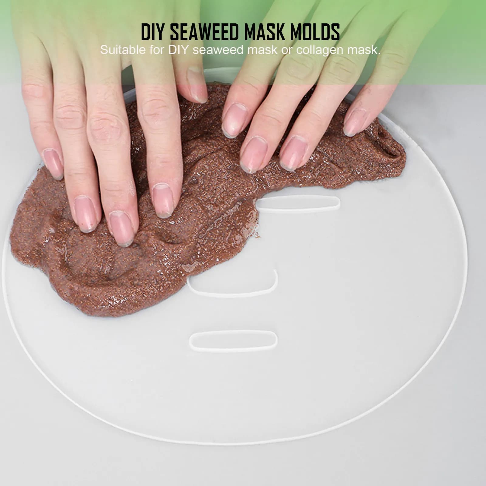 Stampo per Maschere Facciali in ABS, Sicuro, Durevole, Riutilizzabile, Lavabile, Lunga Durata, Strumento Fai-da-Te per Casa e Salone, Stampi per Maschere al Collagene e Alghe Marine