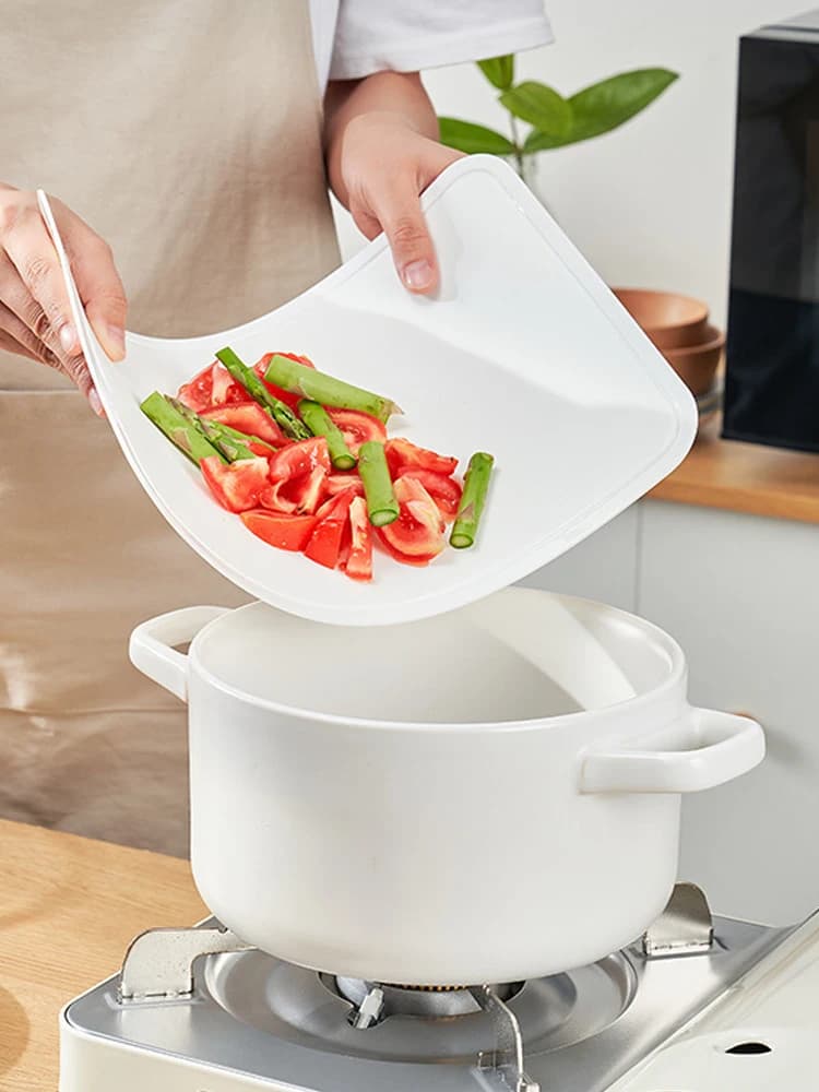 Kitchen Tablets Flexible in Plastic, Rectangular Anti-slip for Fruit and Vegetables, Kitchen Tools for Domestic Use for All