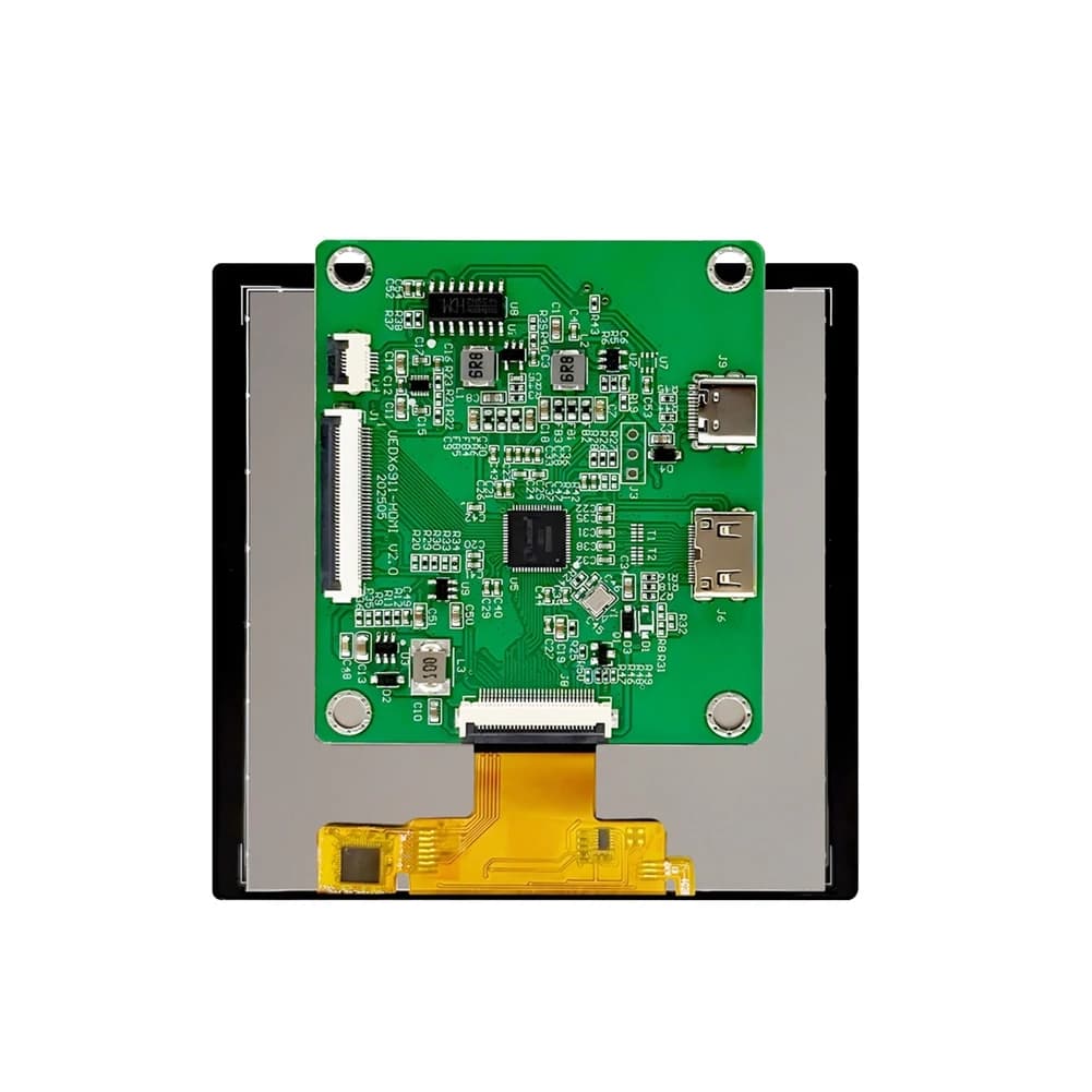 Display LCD Touch Screen Capacitivo Quadrato T19C da 4 Pollici per Raspberry Pi, 720x720, Schermo Secondario IPS per Monitor Computer