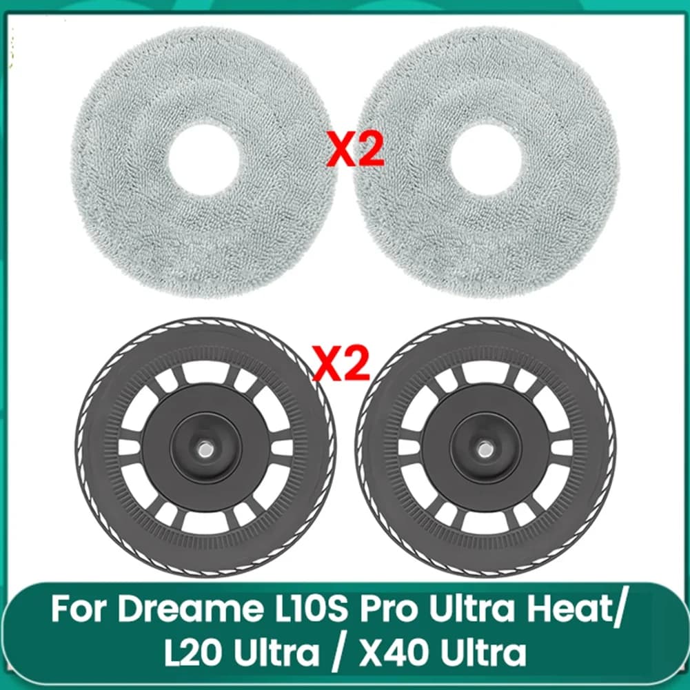 A31I Cuscinetti per piastre di ricambio per mop per Dreame L10S Pro Ultra Heat, L20 Ultra, X40 Ultra Parti per aspirapolvere robot