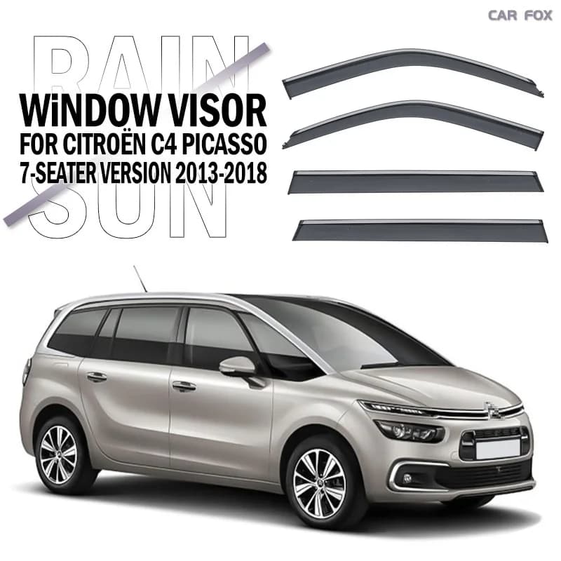 Per CITROEN C4 PICASSO 2013-2018 Finestra di automobile Visiera Tenda Shelter Parabrezza Finestrino laterale Pioggia Parasole Accessori Car Styling