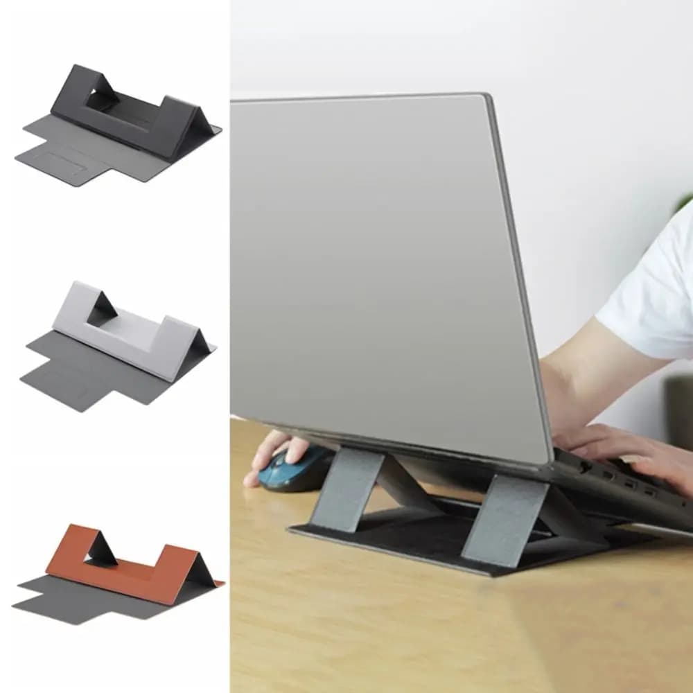 Supporto per laptop pieghevole Supporto per laptop dal design invisibile ultrasottile Supporto per staffa di raffreddamento per laptop regolabile in altezza portatile Casa