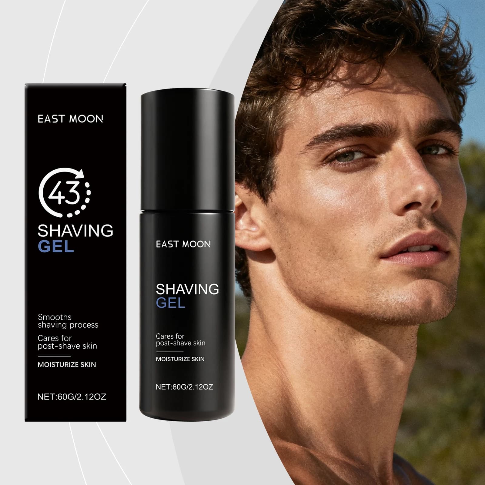 Hair care gel East Moon, Lenitive, Long-Term Hydrating, Repairer, Growth inhibitor, Bearing Gel for Body 60g