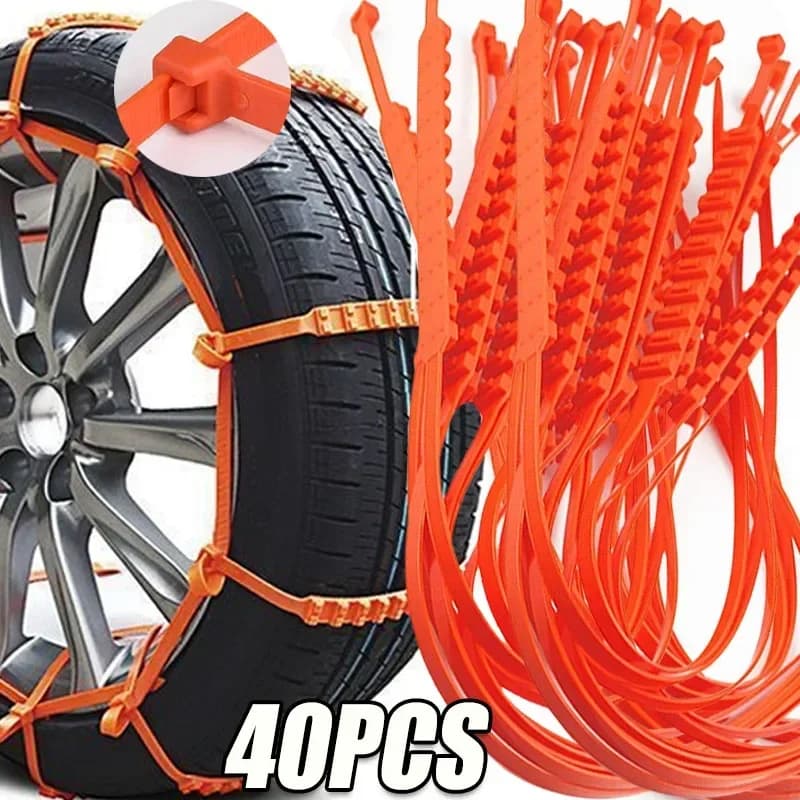 Catene per pneumatici per auto Inverno Neve Antiscivolo Fascette per cavi per pneumatici Auto Outdoor Neve Pneumatico Catena antiscivolo Accessori di emergenza
