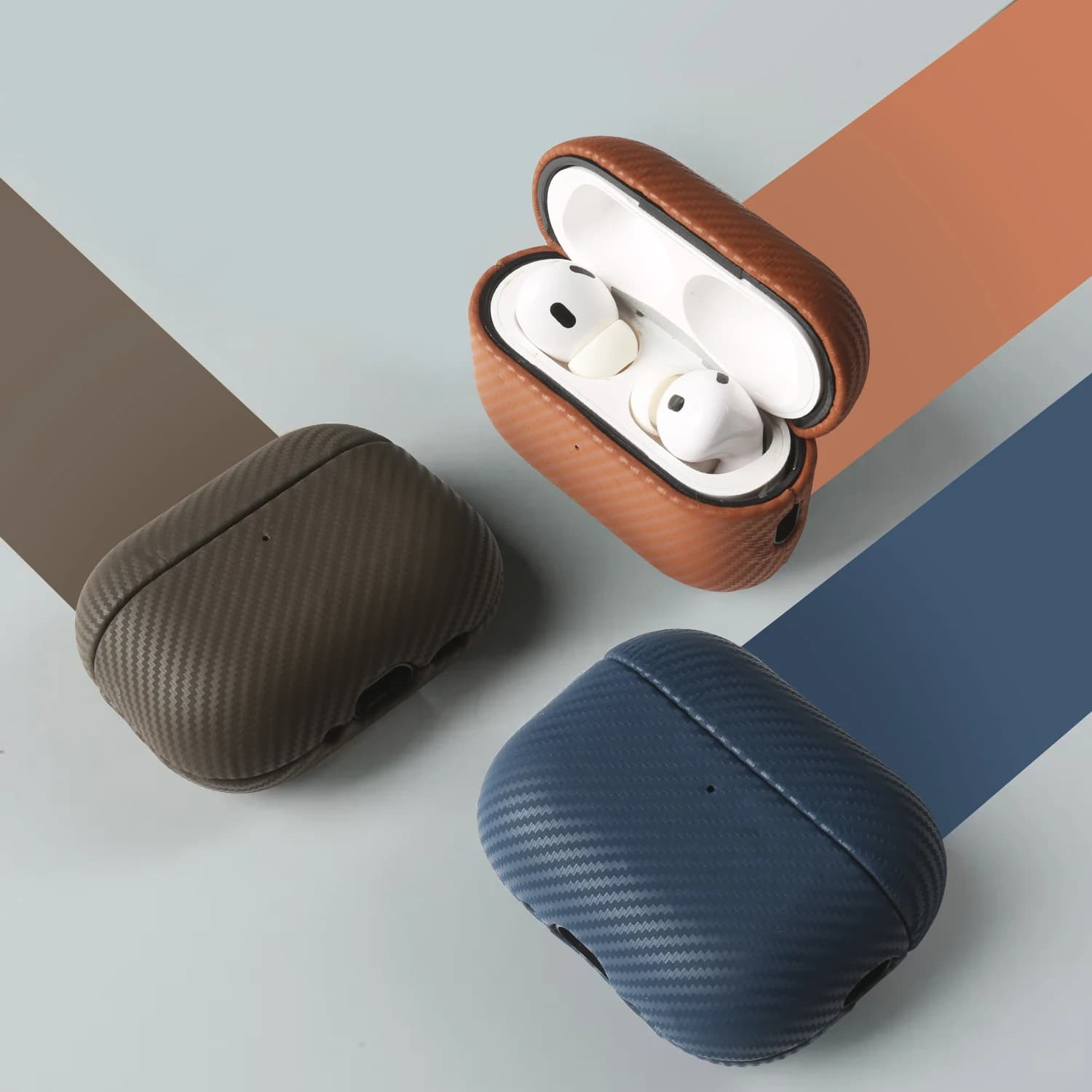 Custodia in vera pelle per AirPods 4, fatta a mano, per auricolari Bluetooth wireless, custodia protettiva per AirPods Pro 3 Pro 2
