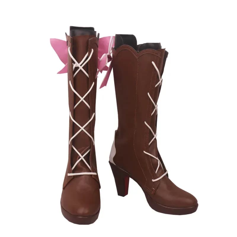 Nuovo gioco Genshin Impact Stivali cosplay di Shi Kamisato Ayaka Scarpe Oggetti di scena personalizzati per feste di Halloween di grandi dimensioni sia