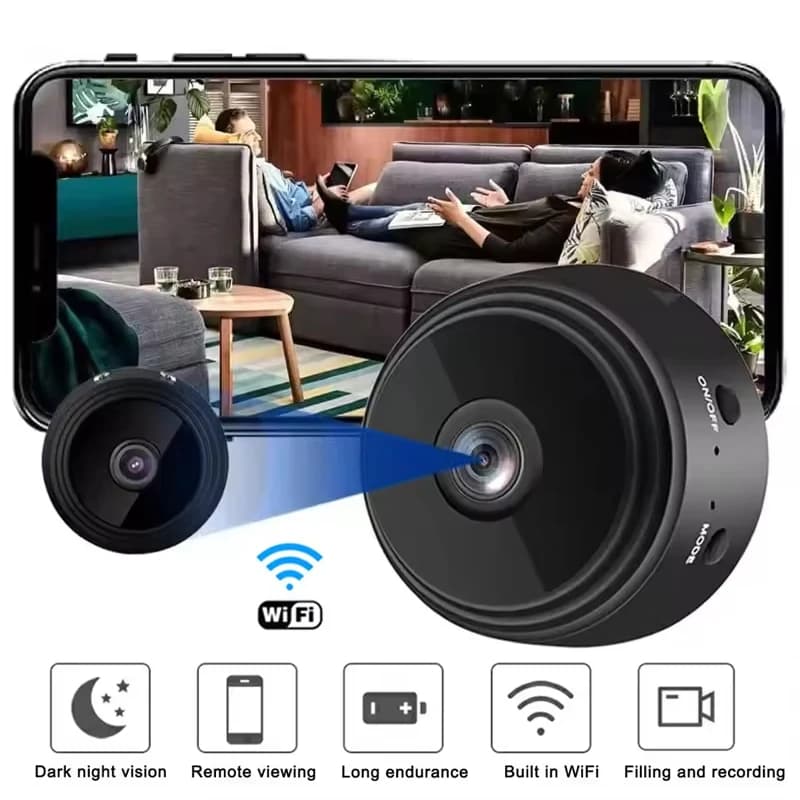 Registratore wireless Mini videocamere Videocamera di sorveglianza Telecamera wifi A9 Mini telecamera Telecamera IP Versione notturna Micro Voice