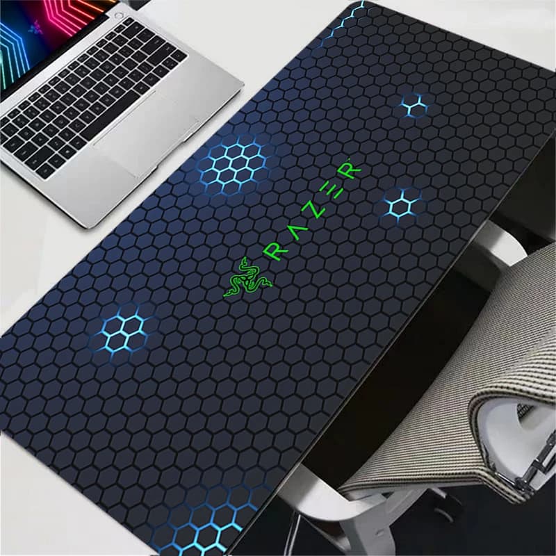 RAZER mouse pad Portable computer Hexagonal keyboard Hexagonal keyboard Mousepad Keyboards Decoracion New Desk Mat