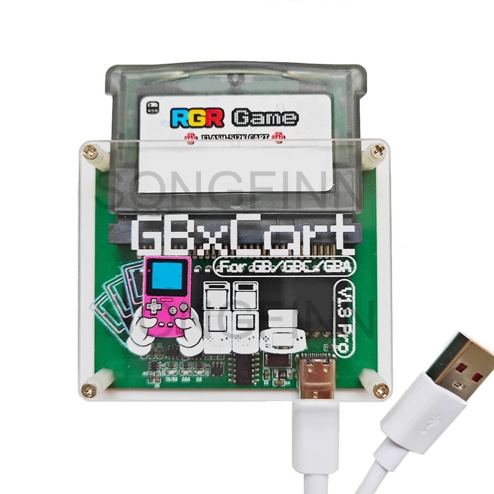 Adattatore di Backup GBxCart V1.3 Pro RW Lettore/Scrittore 512K con Chip Originale per Cartucce da 16/32 Bit