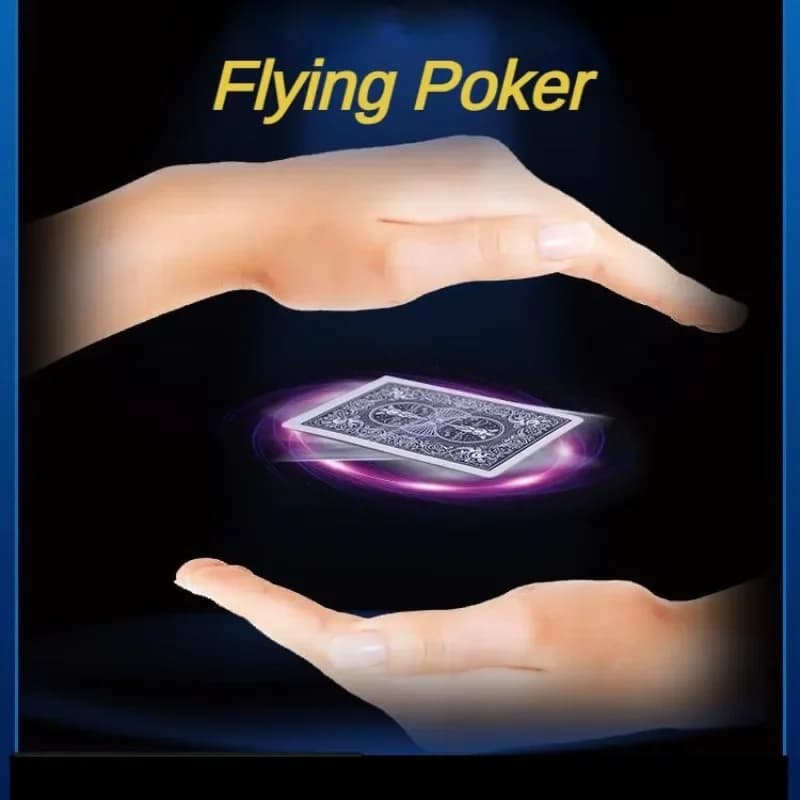 Anelli educativi per poker volanti Anelli per carte fluenti Divertenti oggetti di scena per spettacoli di magia di strada per principianti