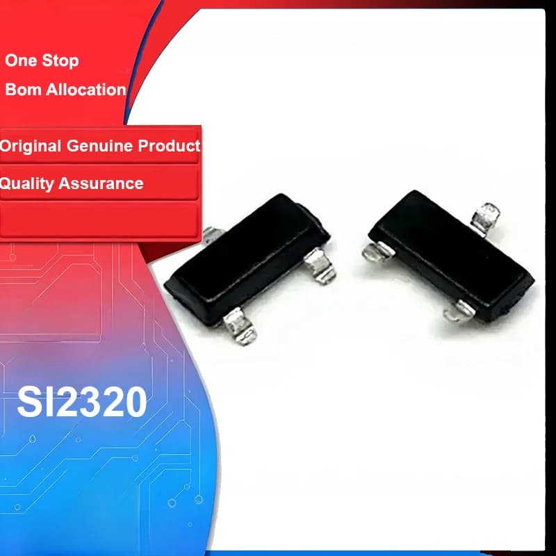 50pcs SI2320 SOT-23 Marking Code 2320 7.5A 20V N-Channel MOSFET Original New Bipolar Transistor for Arduino