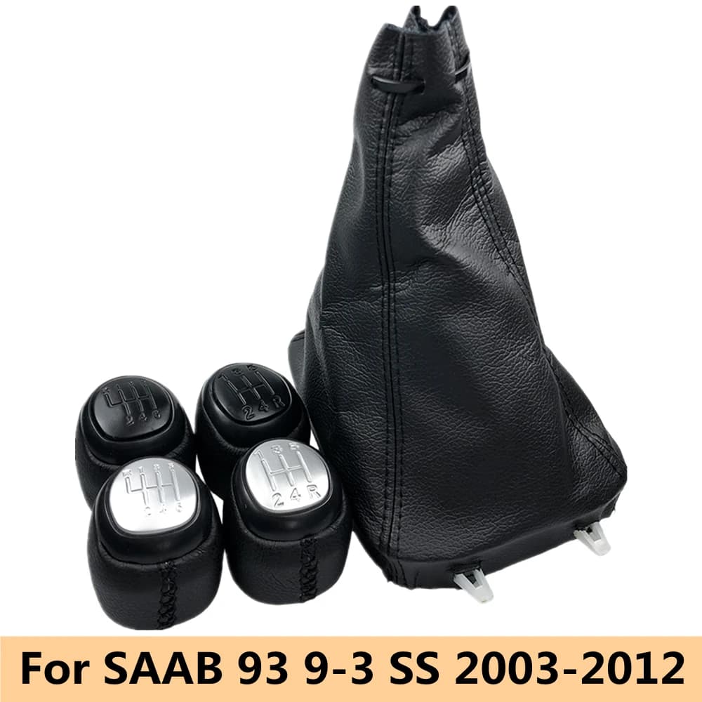Per SAAB 93 9-3 SS 2003 2004 2005 2006 2007 2008 2009 2010 2011 2012 Pomello del cambio Ghetta Boot Cover Case Leva del cambio