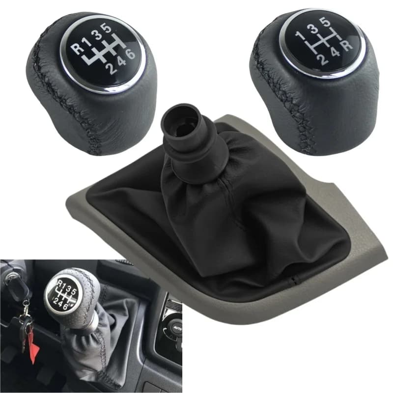 5/6 Speed For Fiat Ducato Citroen Jumper Relay Peugeot Boxer Leather Hand Speed Car Gear Shift Knob Grip Gaiter Boot Cover Case